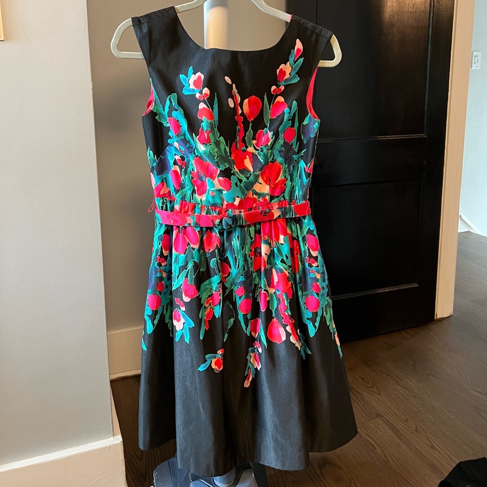 Eliza J Floral Belted Dress